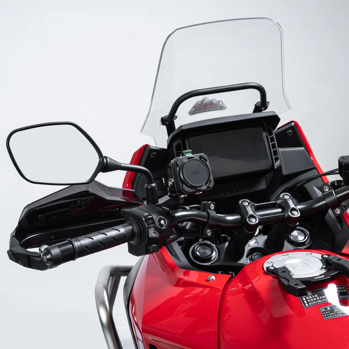 LOBOO PH04 Anti-Vibration Motorcycle Phone Mount with 15W Wireless & 30W Fast Charging for BMW, Honda, Yamaha ADV Motorcycles - LOBOO