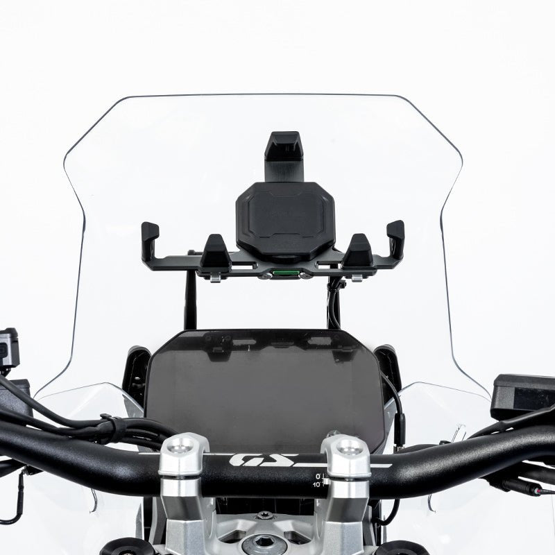 LOBOO PH06 Anti - Vibration Phone Mount - Magnetic Damping + 15W Wireless Charging - Aluminum Motorcycle Holder (Fits 4.7" - 7.2" Phones) - LOBOO