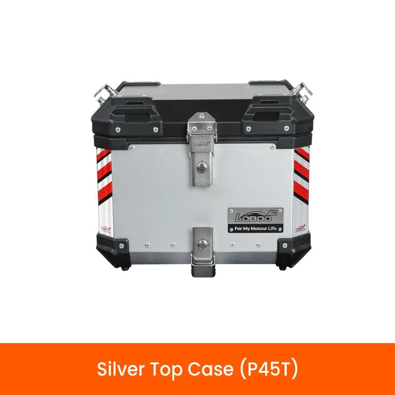LOBOO Pike Tracker Aluminum Case System for CFMOTO 800MT-X (2024+) | Exhaust-Cutout Panniers & Top Box - LOBOO
