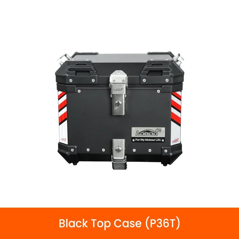 LOBOO Pike Tracker Aluminum Case System for CFMOTO 800MT-X (2024+) | Exhaust-Cutout Panniers & Top Box - LOBOO