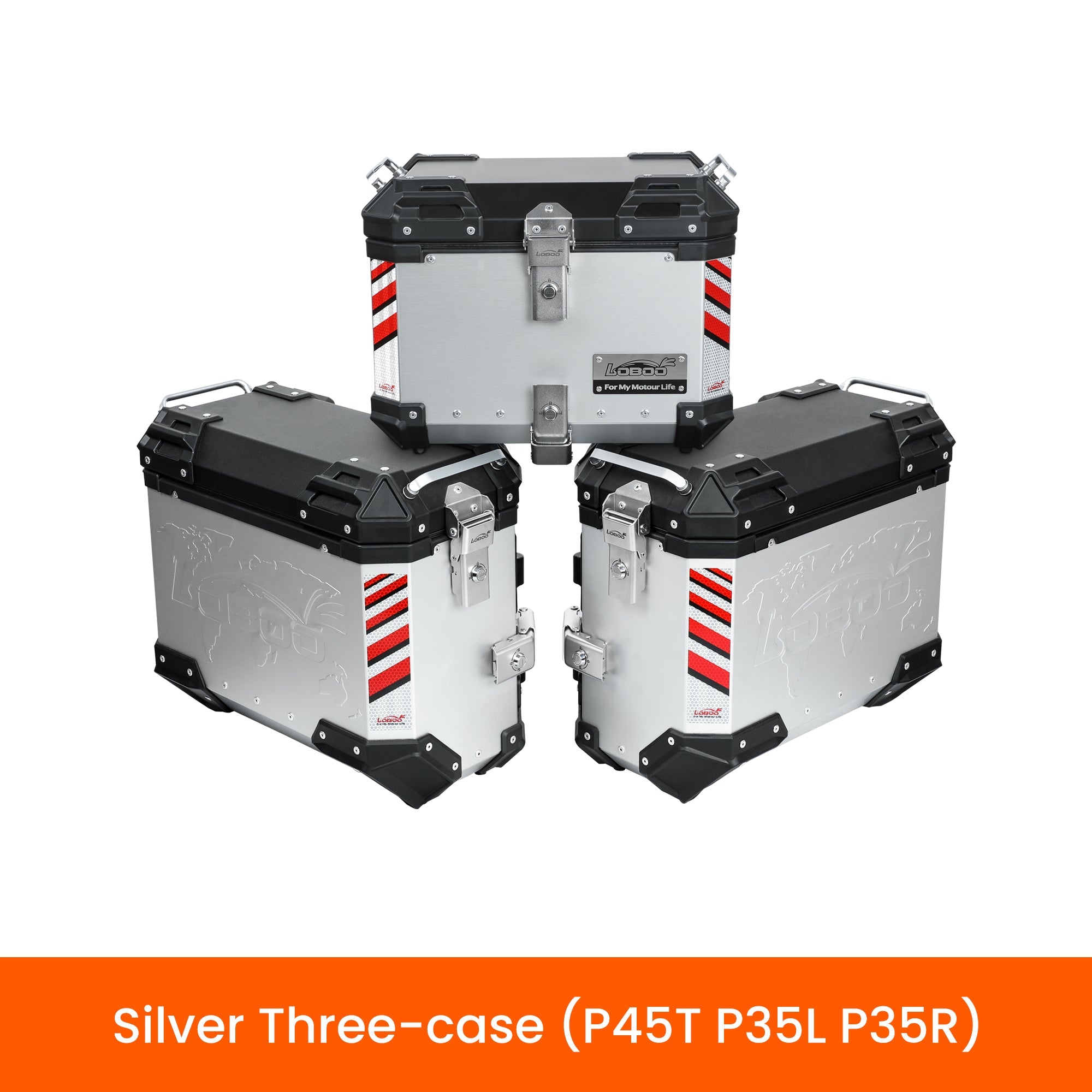 LOBOO PIKE TRACKER Aluminum Luggage System | Top & Side Cases for