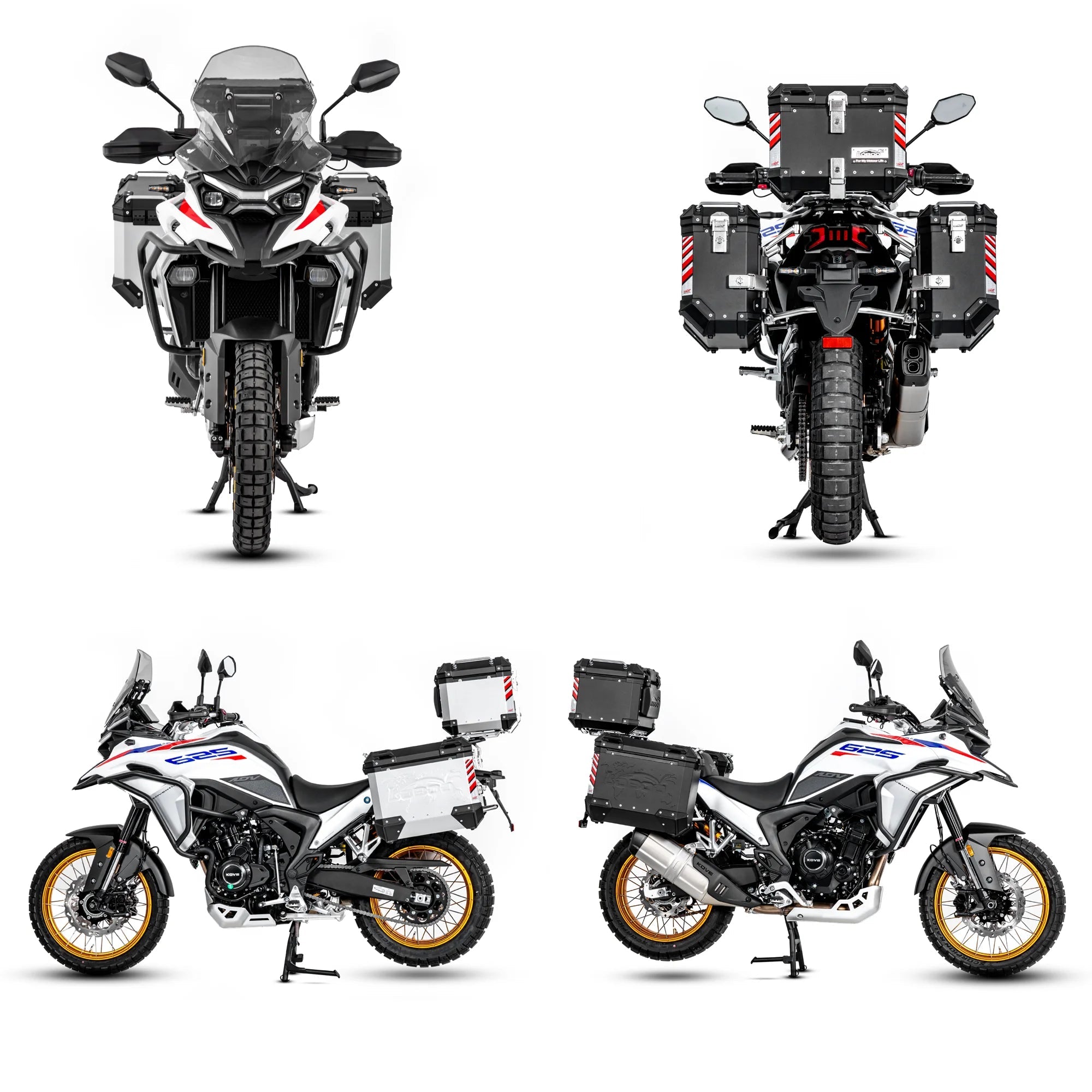 LOBOO PIKE TRACKER Aluminum Luggage System | Top & Side Cases for KOVE 625X (2025+) - LOBOO