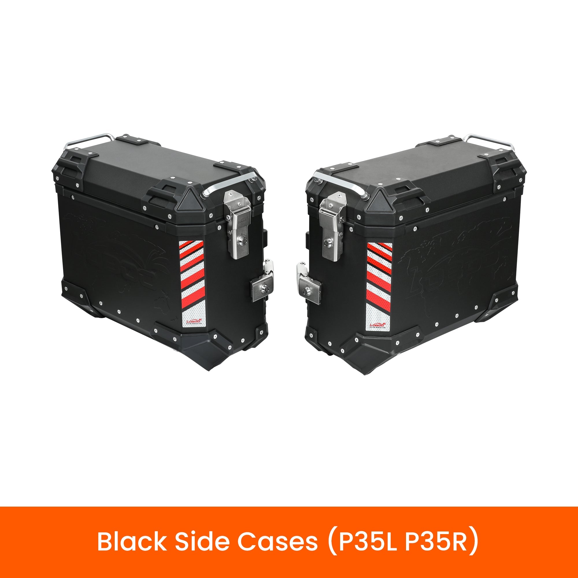 LOBOO PIKE TRACKER Aluminum Luggage System | Top & Side Cases for