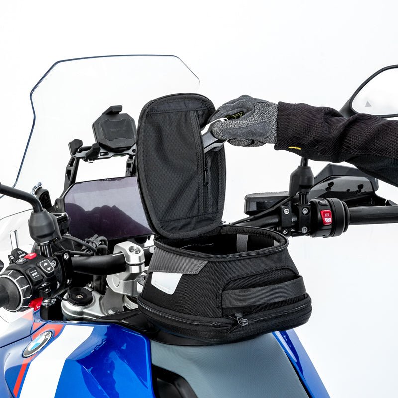 LOBOO Quick - Lock Tank Bag (Expandable) | 2520D Ballistic Nylon Adventure Luggage for BMW, KTM & Ducati - LOBOO