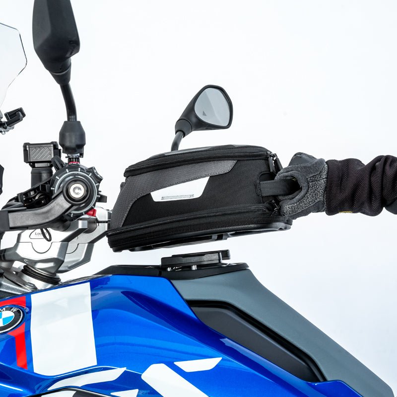 LOBOO Quick - Lock Tank Bag (Expandable) | 2520D Ballistic Nylon Adventure Luggage for BMW, KTM & Ducati - LOBOO