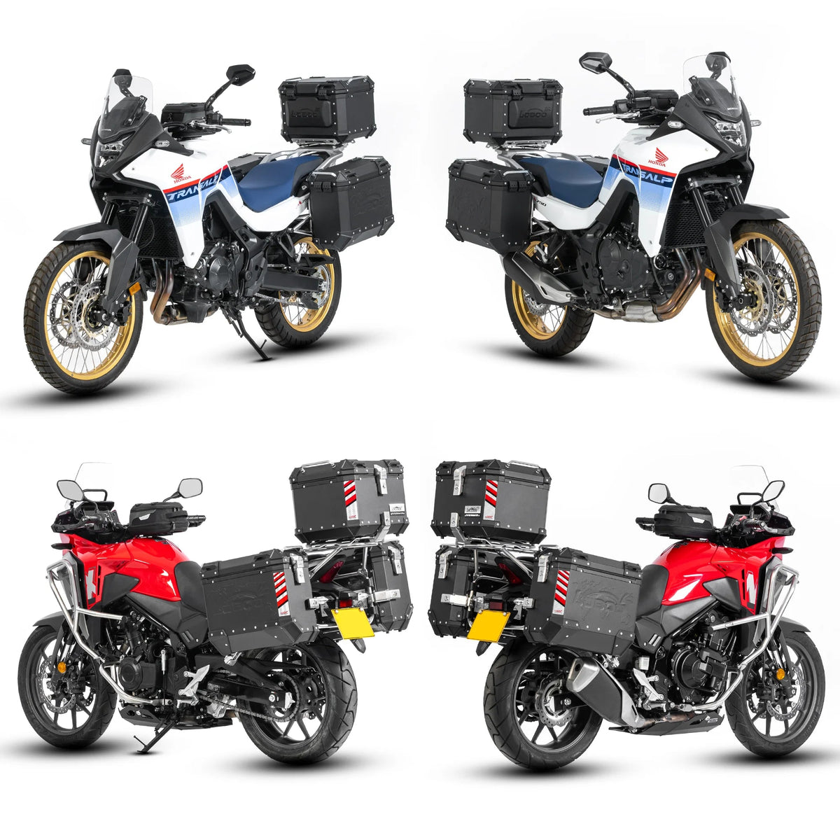 LOBOO Quick-Release Magnetic Motorcycle Tank Bag (BTB10PBK) for BMW R1250GS R1300GS, Honda Transalp Africa Twin, KTM ADV & More - LOBOO