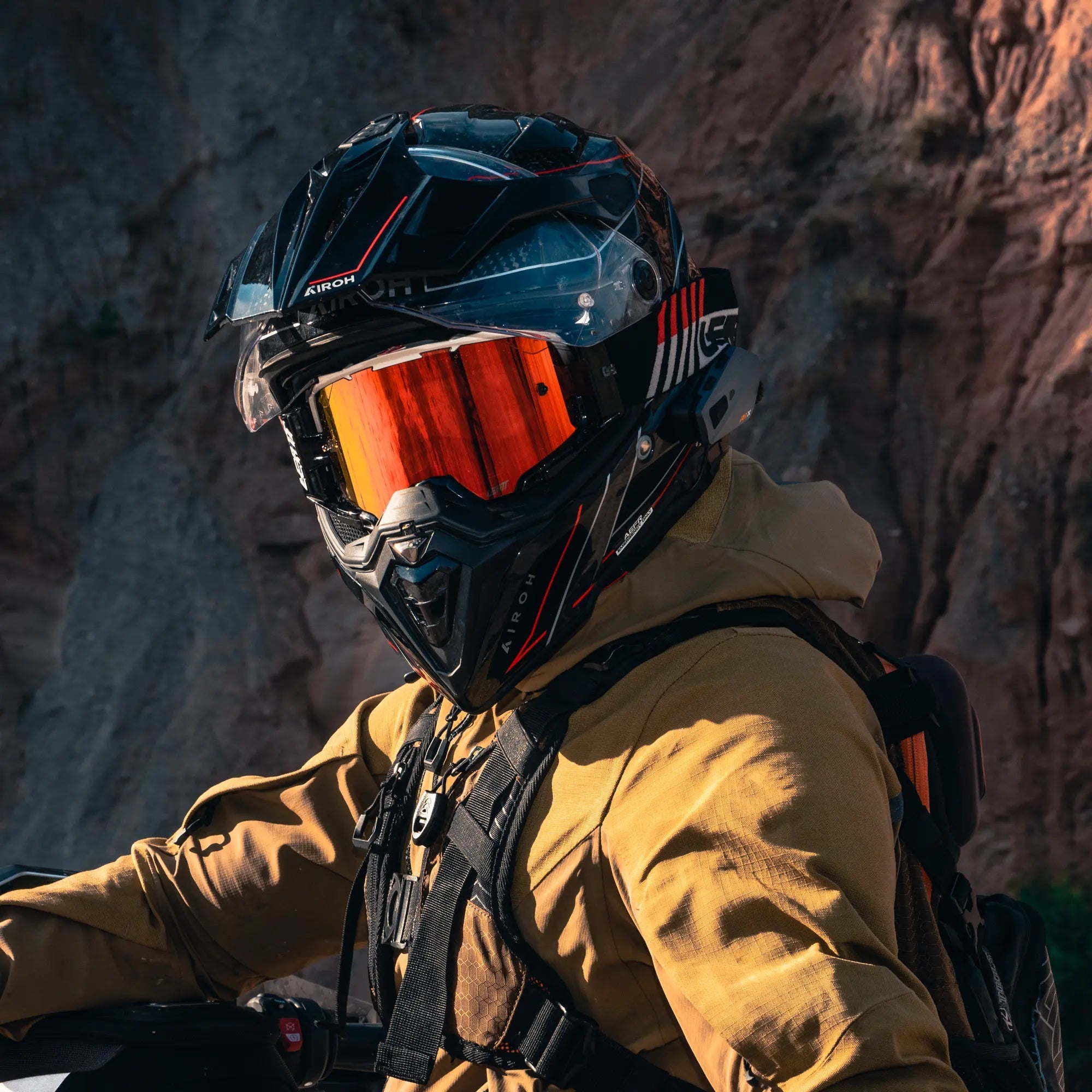 LOBOO R1X Motorcycle Helmet Headset - 45mm Speakers & CVC Noise Cancellation - LOBOO