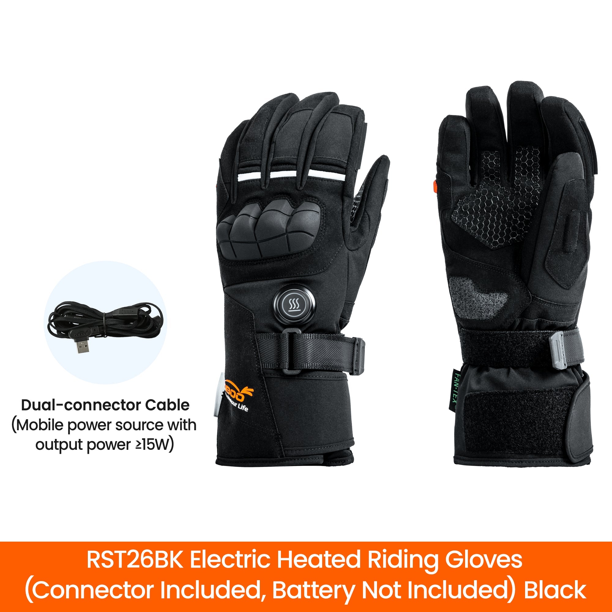 LOBOO RST26 Electric Heated Riding Gloves - LOBOO
