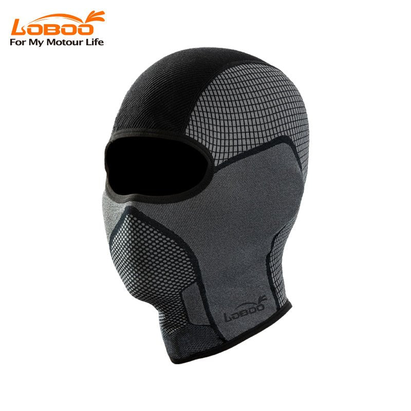 LOBOO RTT22 Riding Headgear | COOLMAX Motorcycle Balaclava & Samurai Mask - LOBOO