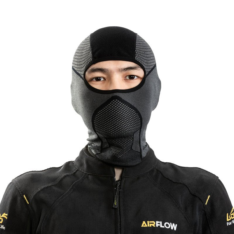 LOBOO RTT22 Riding Headgear | COOLMAX Motorcycle Balaclava & Samurai Mask - LOBOO