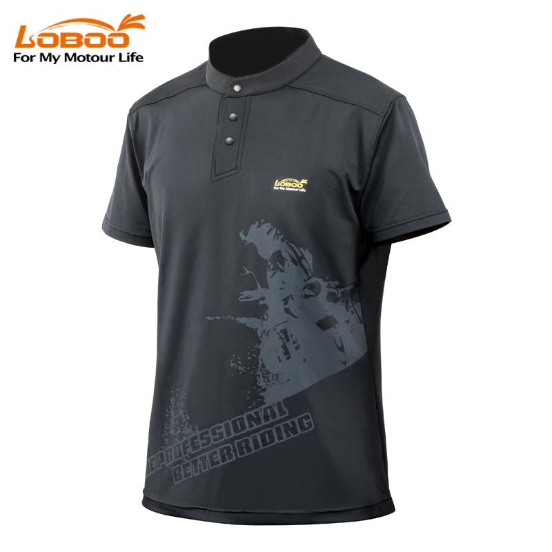 LOBOO RXT10 Cool - Max Riding T-Shirt | Moisture - Wicking Base Layer with Silver - Ion Antibacterial - LOBOO