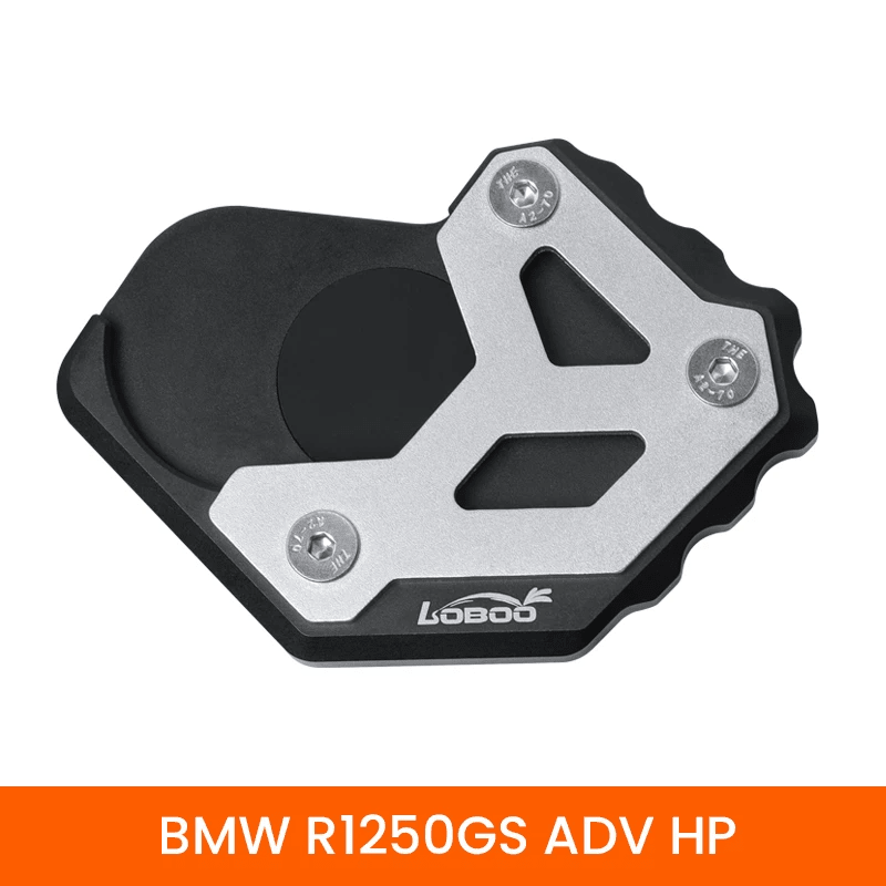 LOBOO Side Stand Enlarger for BMW R1200GS / R1250GS & R1200GS ADV / R1250GS ADV | CNC Aluminum Kickstand Extension - LOBOO