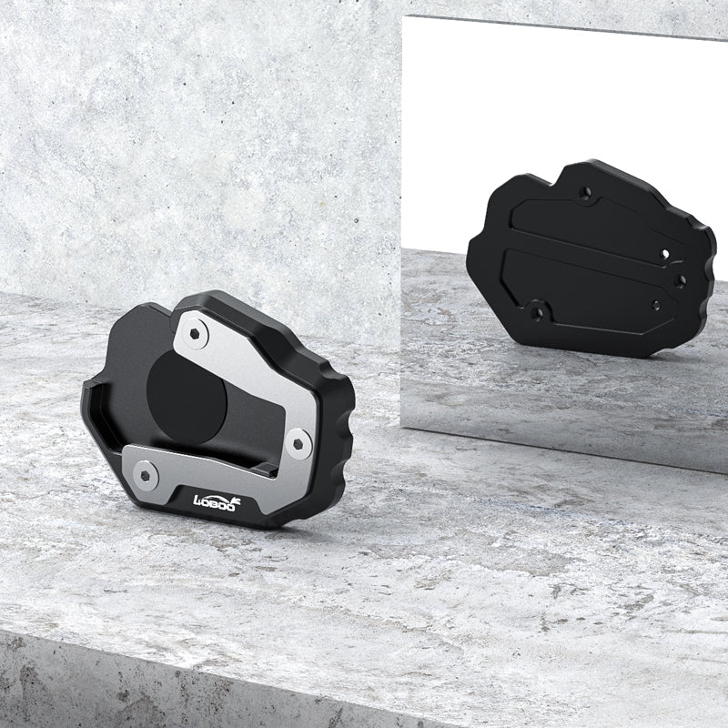 LOBOO Side Stand Extension for Honda Africa Twin CRF1100L - CNC Aluminum Kickstand Foot Enlarger Pad - LOBOO