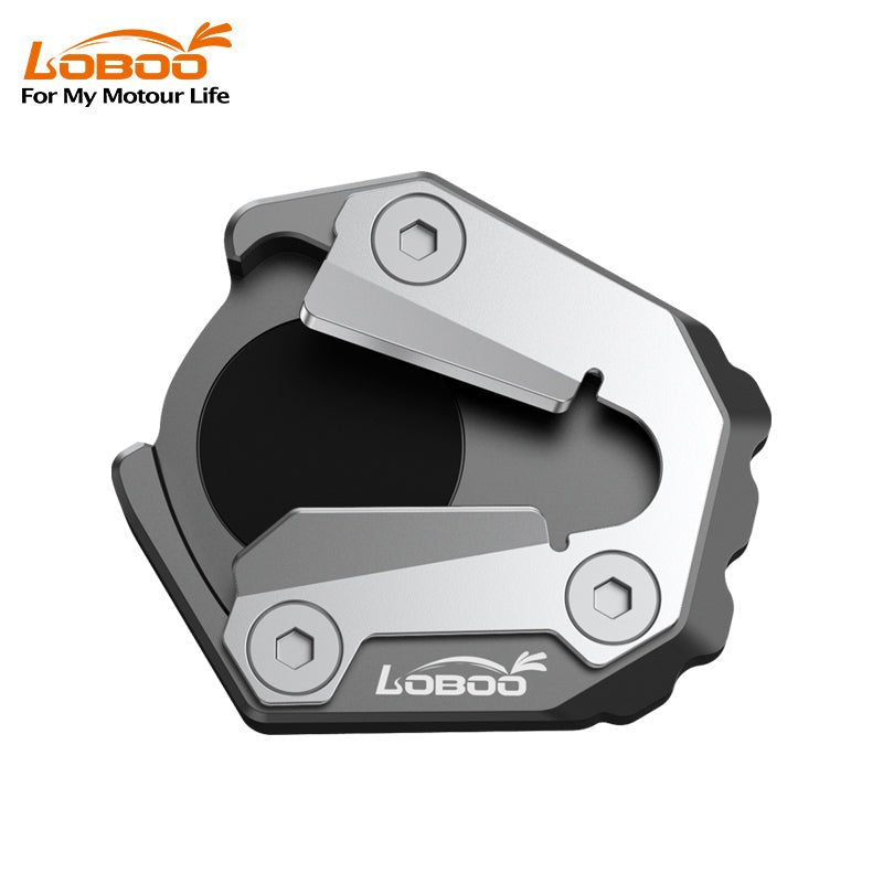 LOBOO Side Stand Extension for KTM 1290 Super Adventure S (2022+) | CNC Aluminum & Stainless Steel Pad - LOBOO
