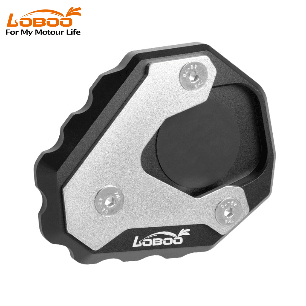 LOBOO Side Stand Extension / Kickstand Enlarger Pad for Honda CB500X (2019+)/CB500F/NX400/NX500 | CNC Machined - LOBOO