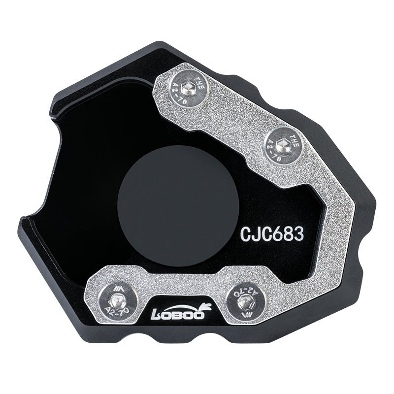 CJC683 side stand support extension close-up
