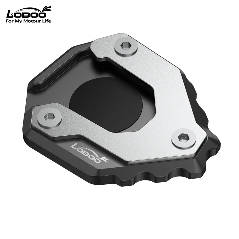 LOBOO Side Stand Support Extension for CFMOTO 800MT (2021 - 2024) | CNC Aluminum Kickstand Foot Enlarger & Stabilizer - LOBOO