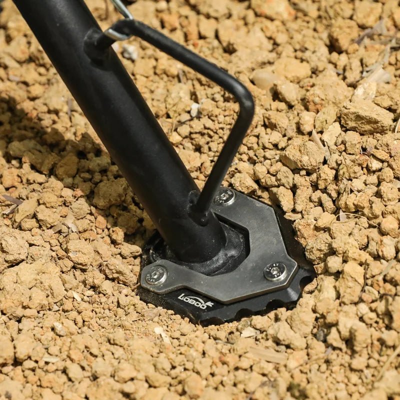 LOBOO Side Stand Support Extension for CFMOTO 800MT (2021 - 2024) | CNC Aluminum Kickstand Foot Enlarger & Stabilizer - LOBOO