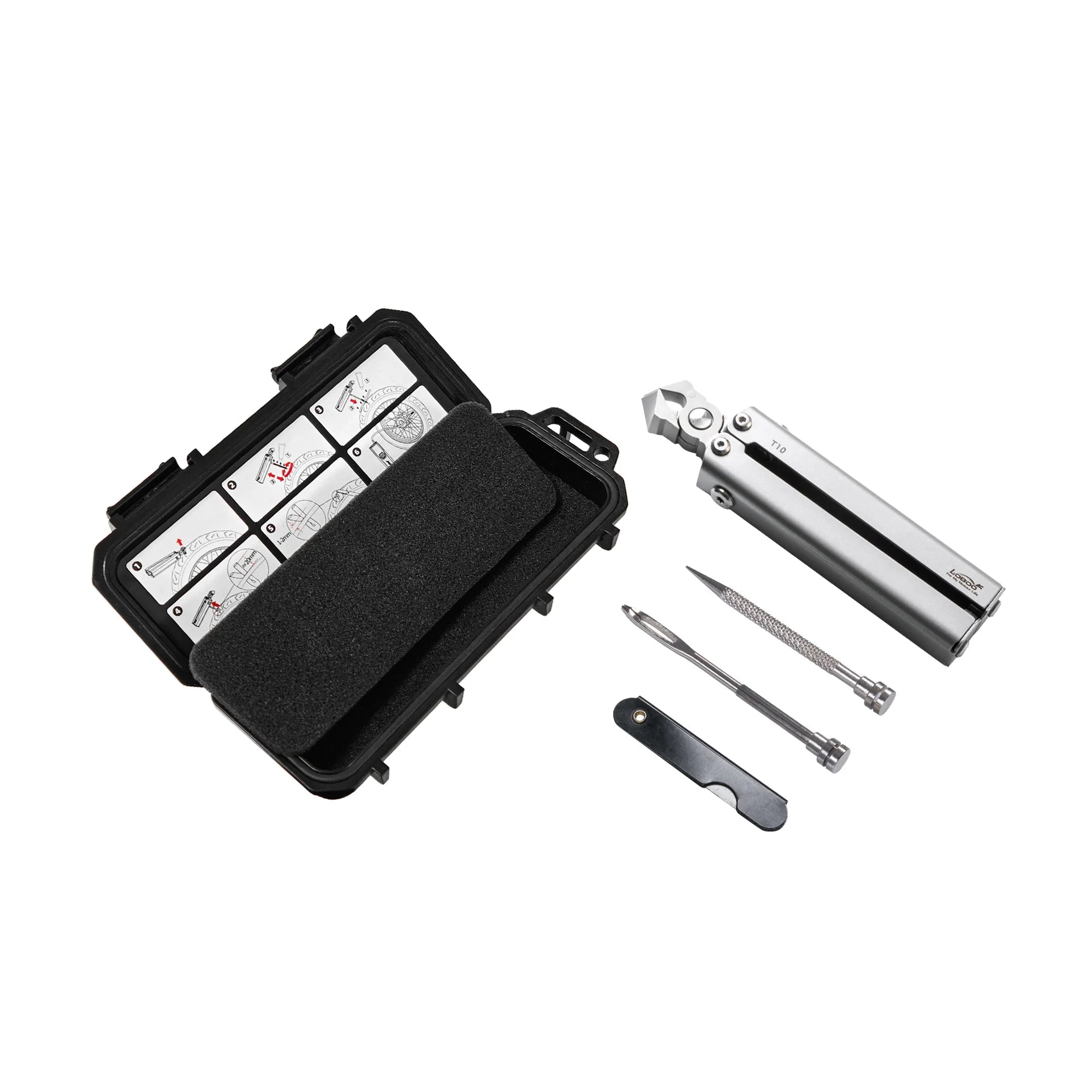 LOBOO T10 Tubeless Tire Repair Tool — Compact Modular Kit with