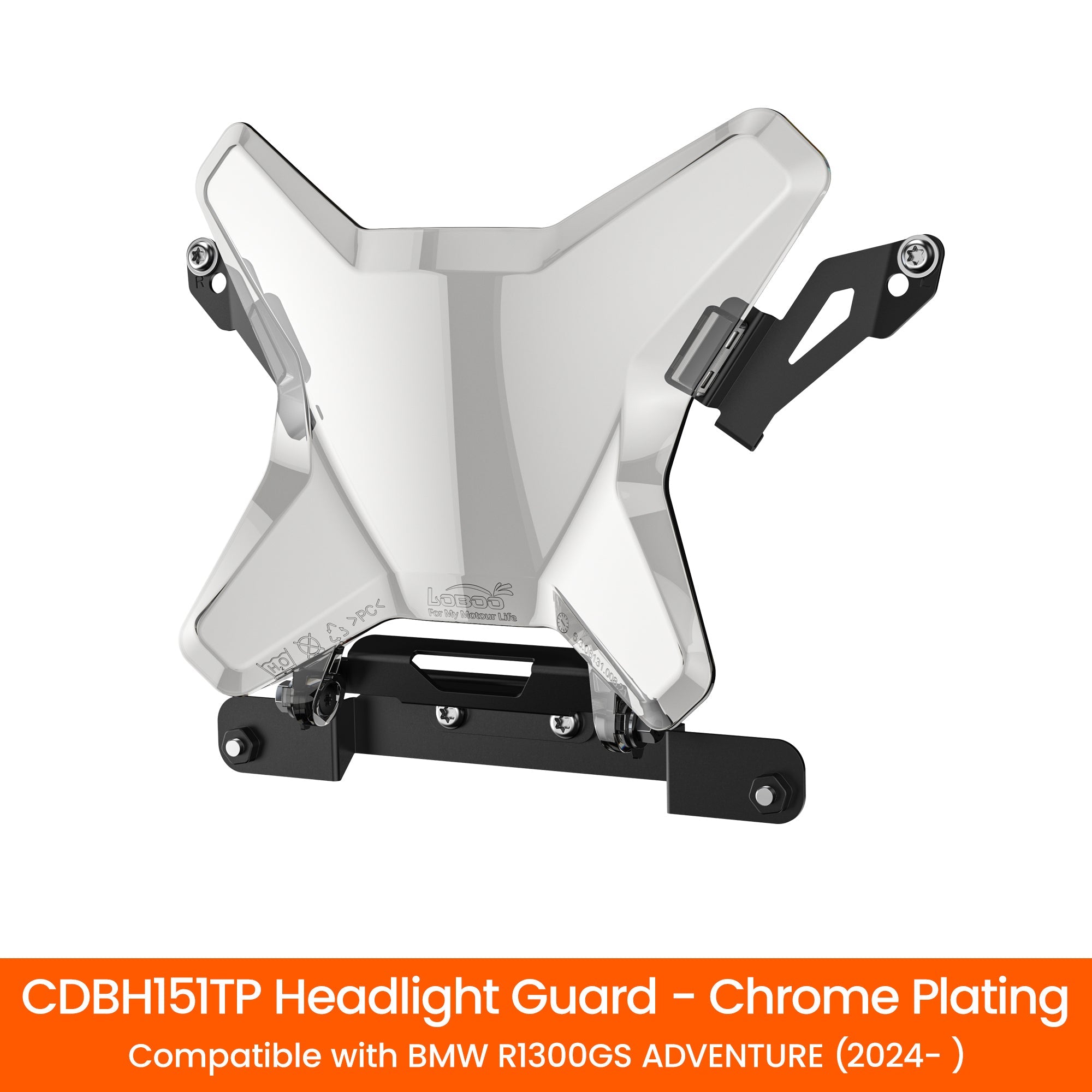 LOBOO Transparent Headlight Guard for BMW R1300GS Adventure (2024 - ) - LOBOO