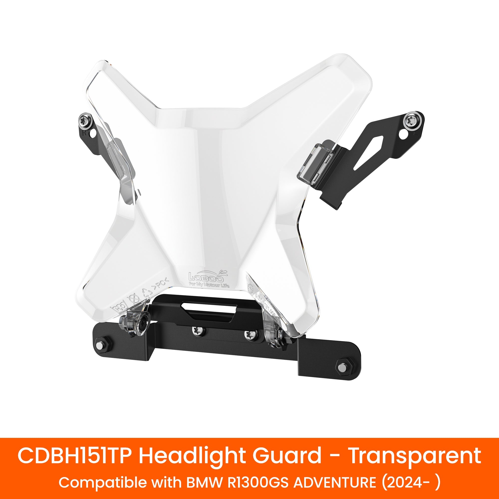 LOBOO Transparent Headlight Guard for BMW R1300GS Adventure (2024 - ) - LOBOO