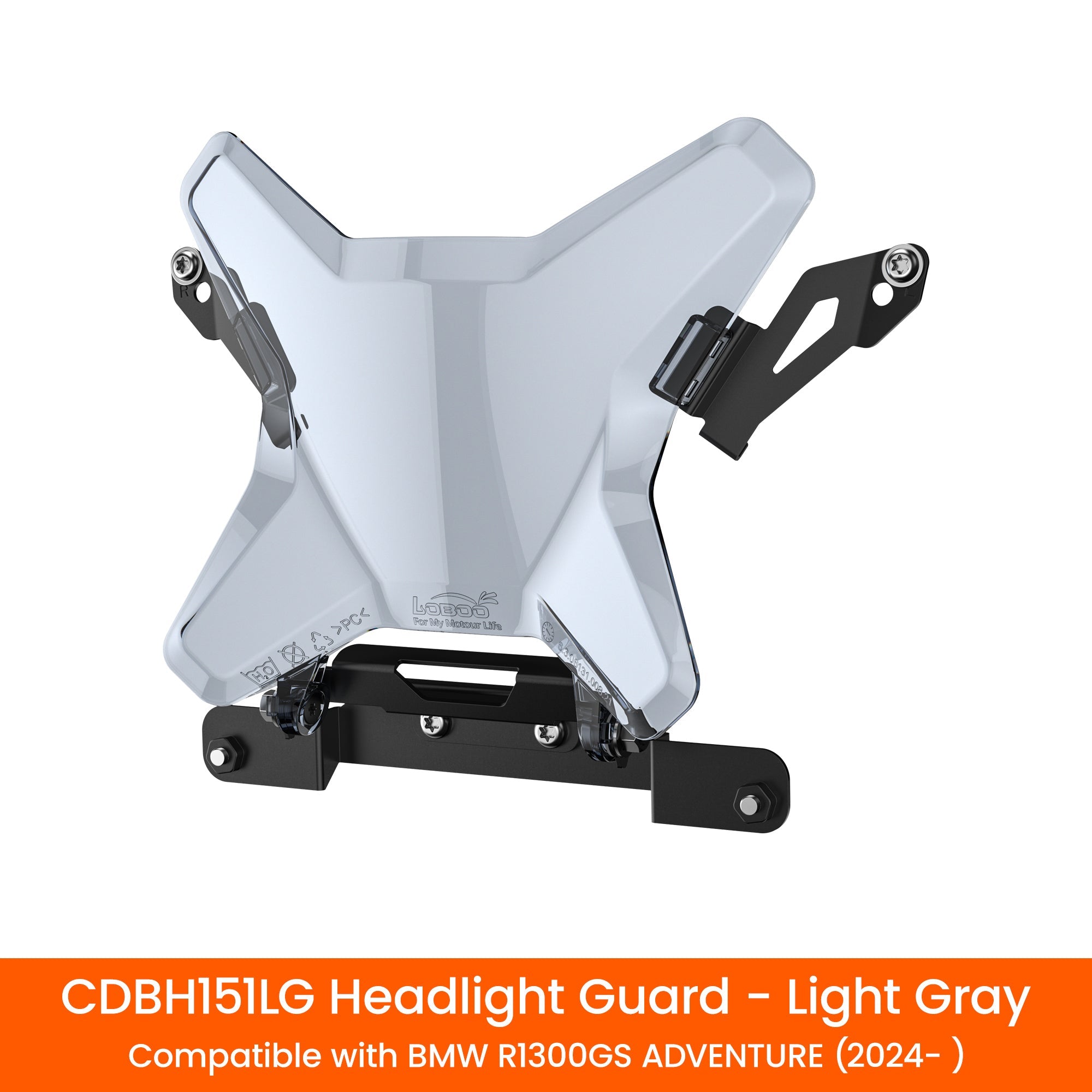 LOBOO Transparent Headlight Guard for BMW R1300GS Adventure (2024 - ) - LOBOO