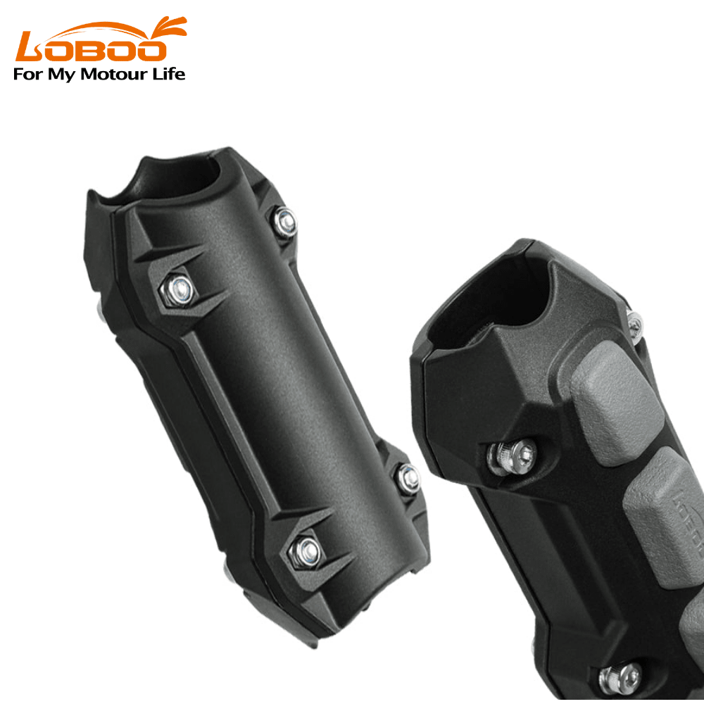 LOBOO Universal Crash Bar Bumpers (Fits 25mm Tubing) | Replacement Skid Blocks & Sliders - LOBOO