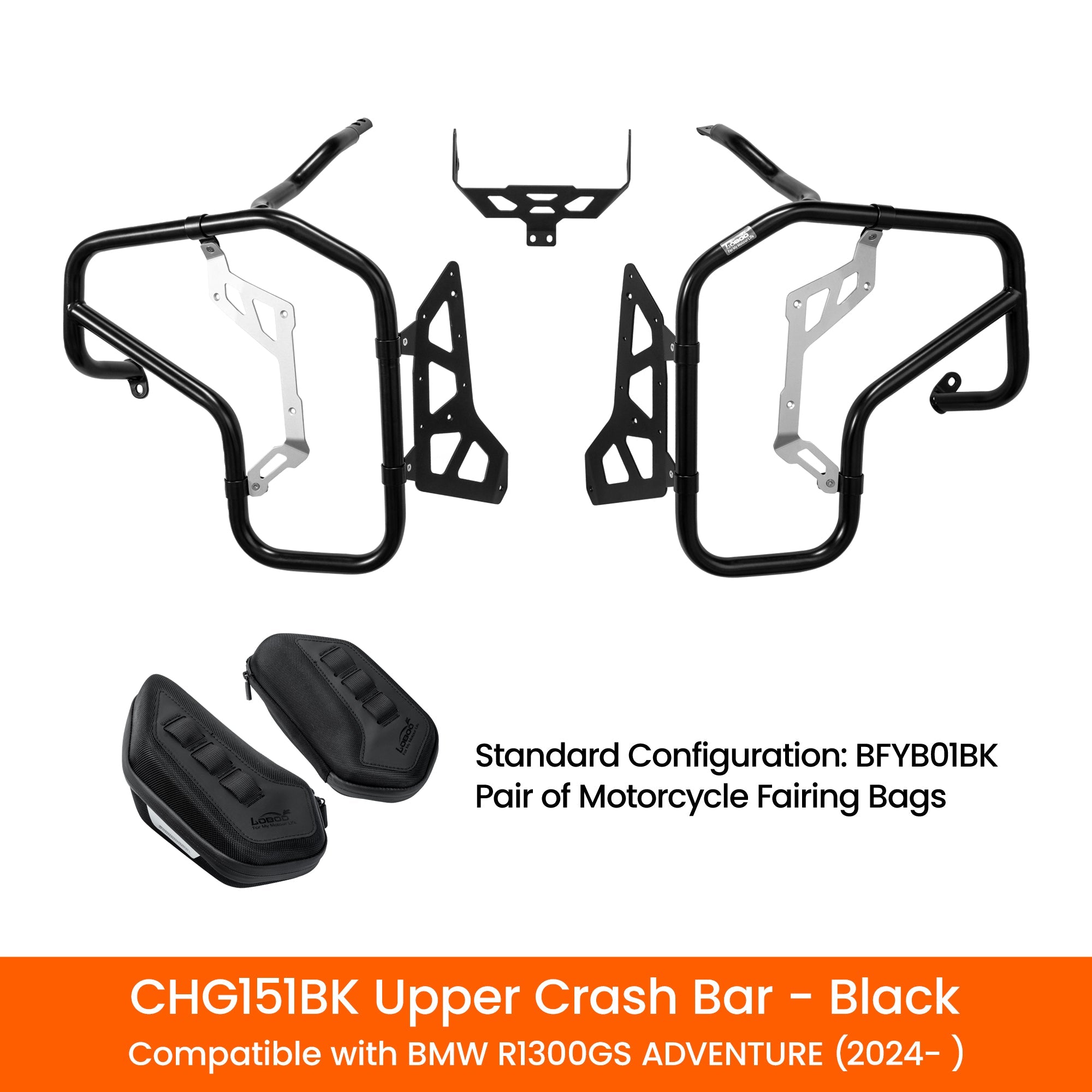LOBOO Upper Crash Bar for BMW R1300GS Adventure（2024 - ） - LOBOO