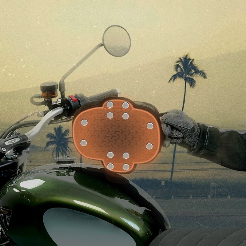 LOBOO Vintage Magnetic Tank Bag (3.5L) | Retro Canvas & Leather Storage with Charging Port - LOBOO