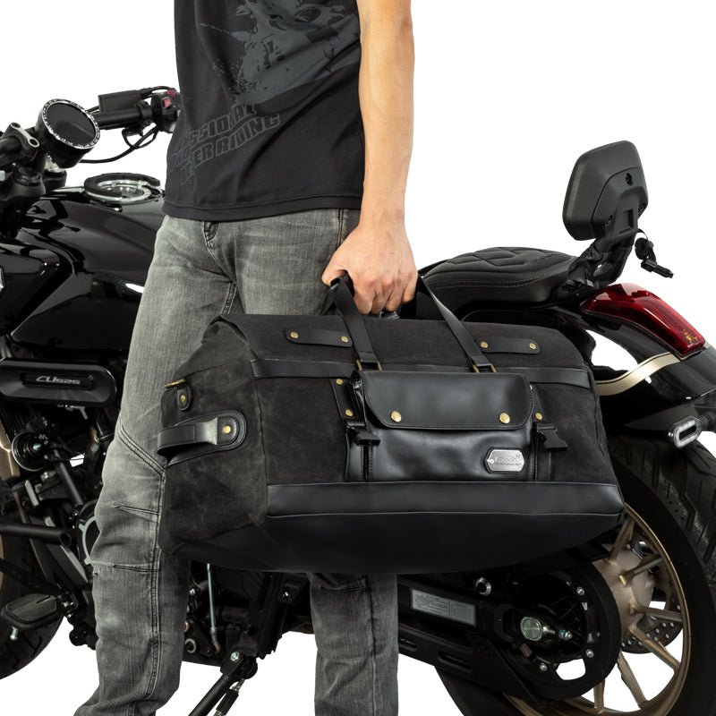 LOBOO Vintage 40L Waterproof Motorcycle Tail Bag