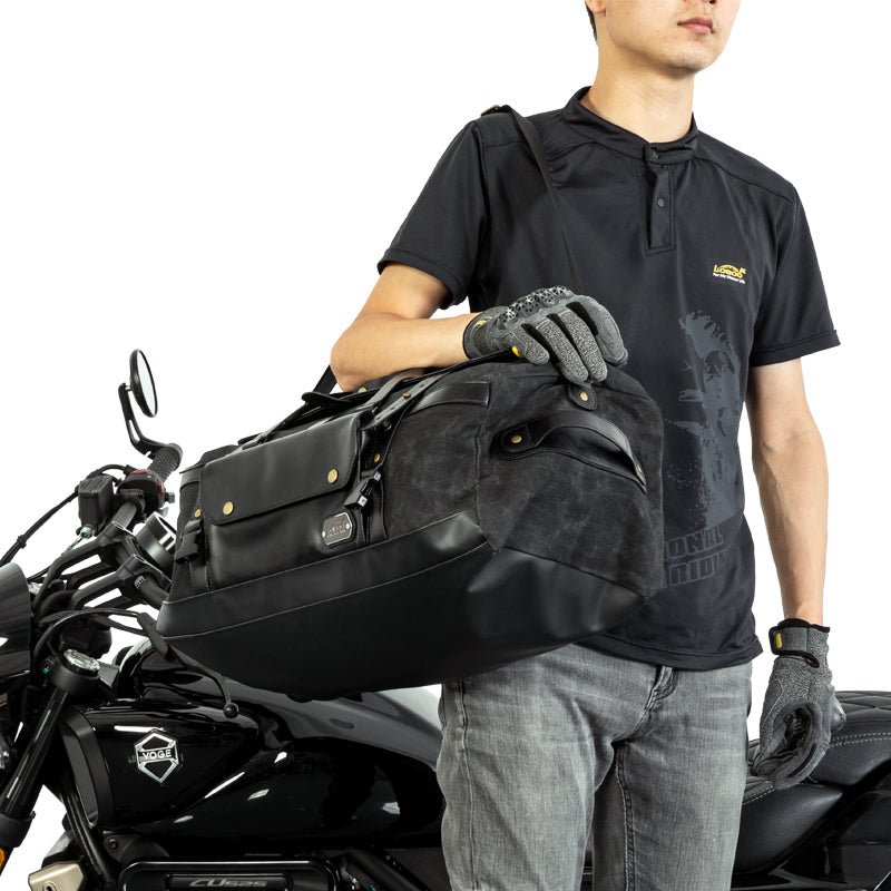 LOBOO Vintage 40L Motorcycle Tail Bag