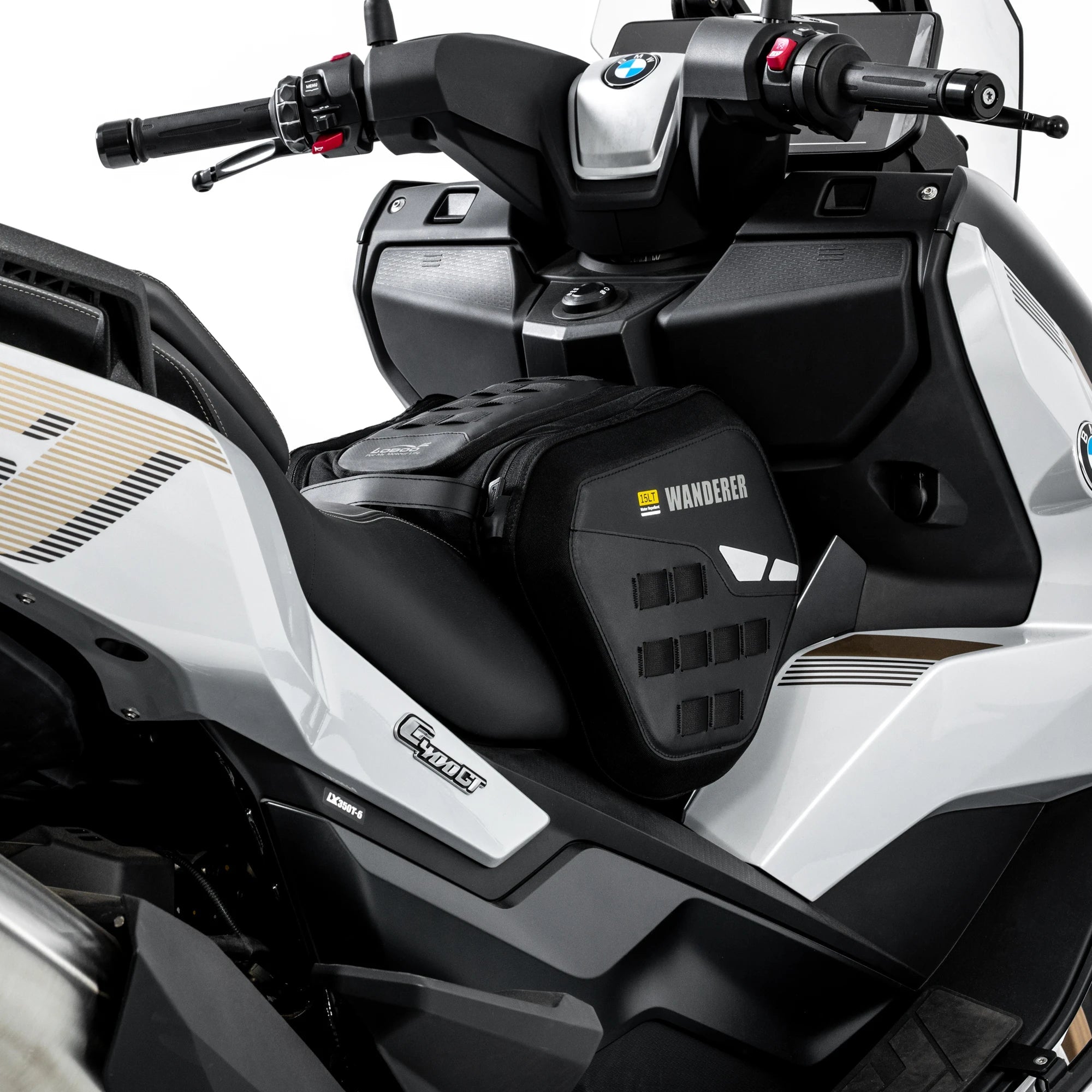 LOBOO WANDERER Series 15L Scooter Tunnel Bag - Tactical Pedal Storage Bag - Water Resistant with MOLLE System - LOBOO