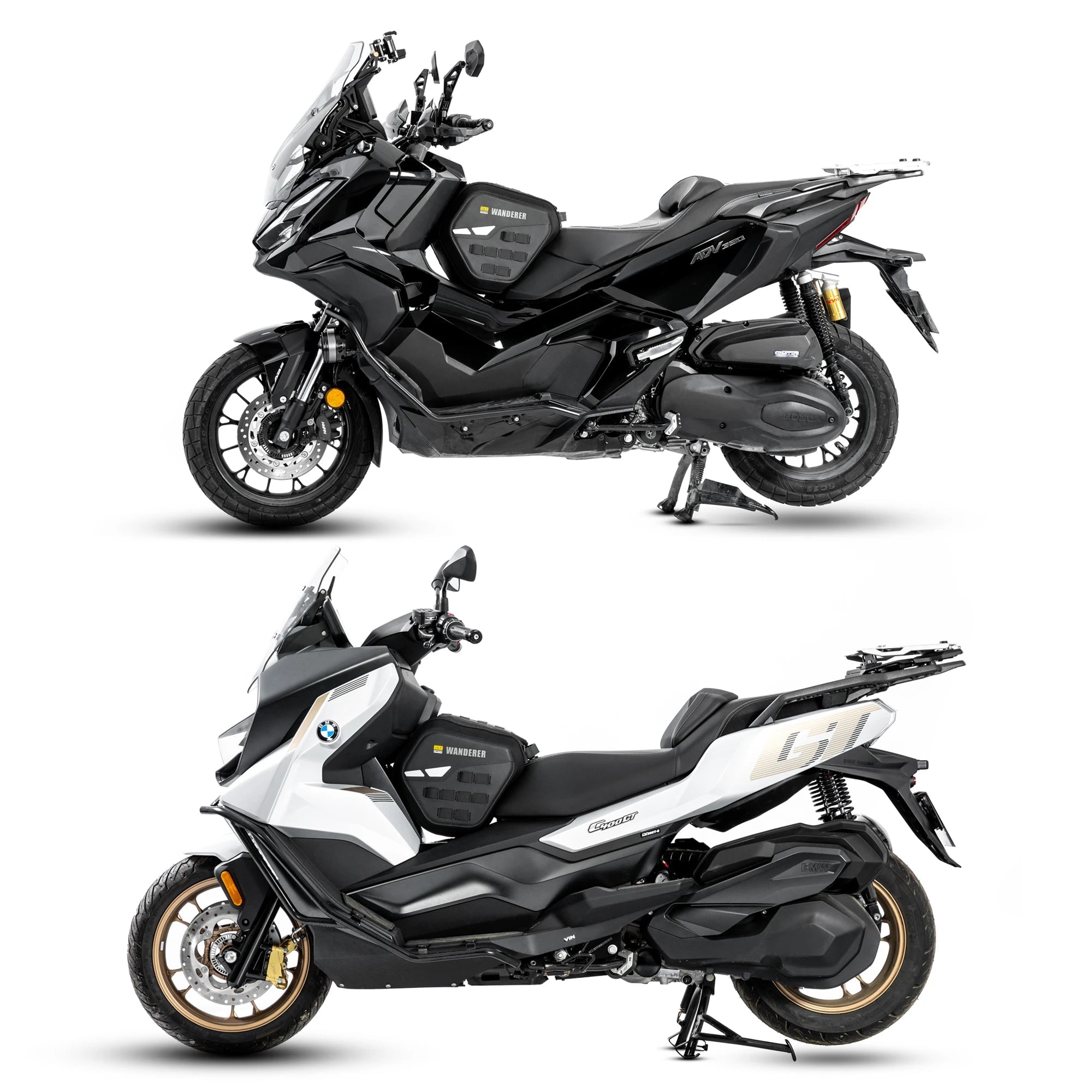 LOBOO WANDERER Series 15L Scooter Tunnel Bag - Tactical Pedal Storage Bag - Water Resistant with MOLLE System - LOBOO