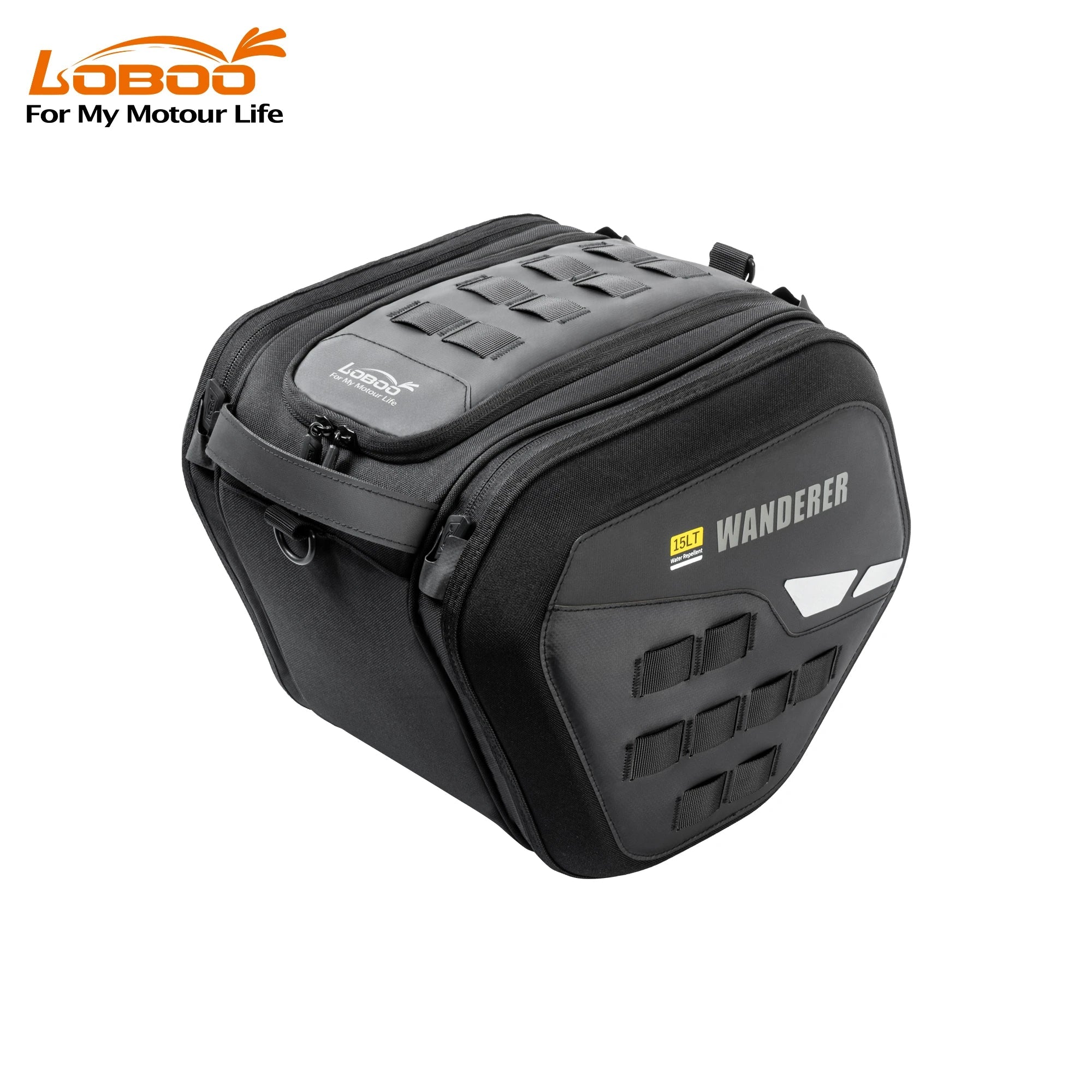 LOBOO WANDERER Series 15L Scooter Tunnel Bag - Tactical Pedal Storage Bag - Water Resistant with MOLLE System - LOBOO