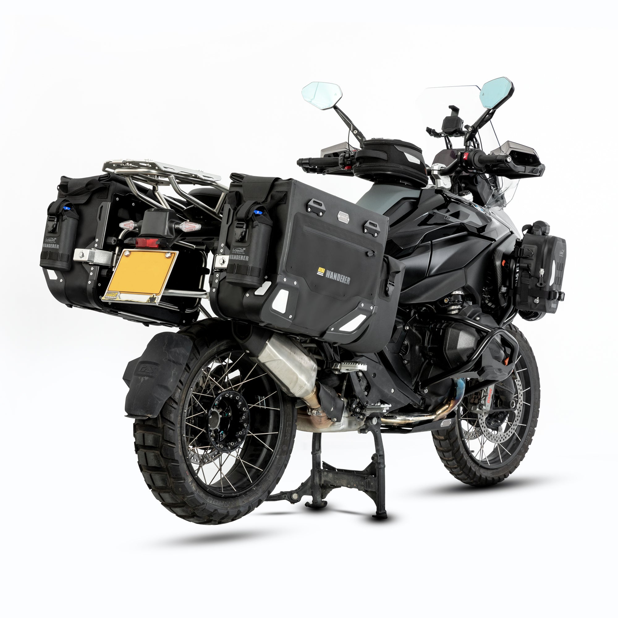 LOBOO Wanderer Waterproof Side Bags (30L/40L) | Quick - Release Soft Pannier System with MOLLE - LOBOO