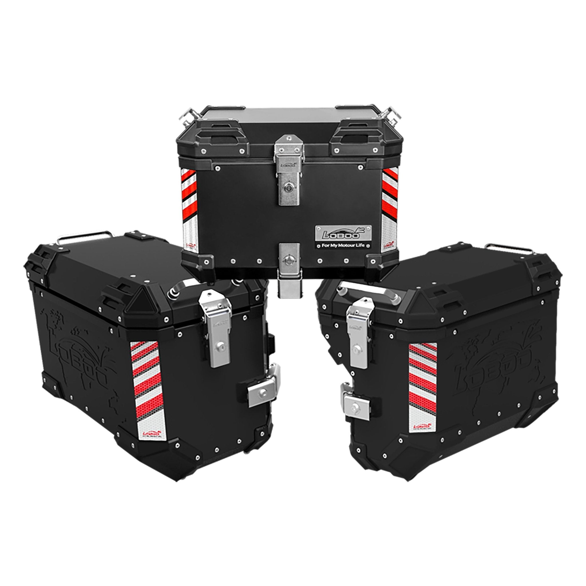 PIKE TRACKER Series Side Cases and Top Case - BMW R1250GS ADV/ R1200GS ADV - LOBOO