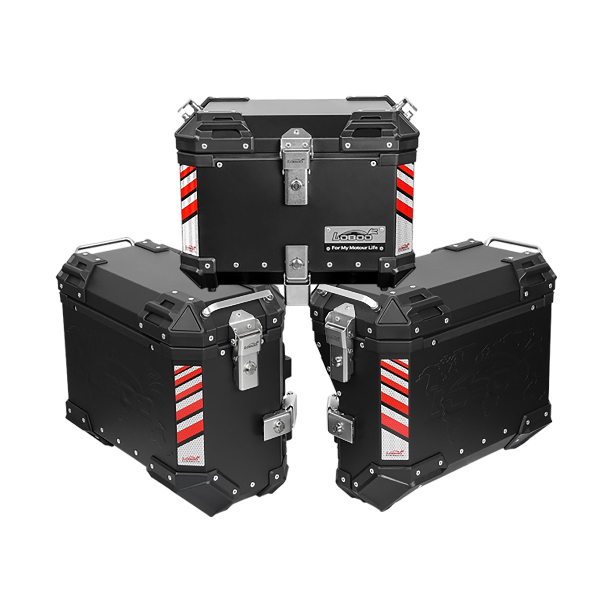 PIKE TRACKER Series Side Cases and Top Case-DUCATI DESERT X (2023