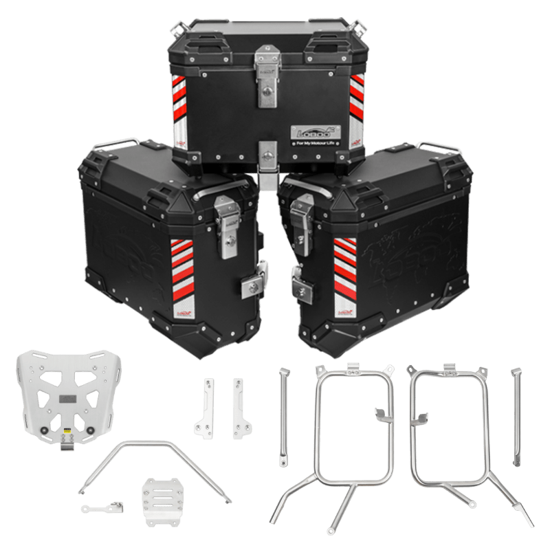 PIKE TRACKER Series Side Cases and Top Case - DUCATI Multistrada V4S (2022 - ) - LOBOO