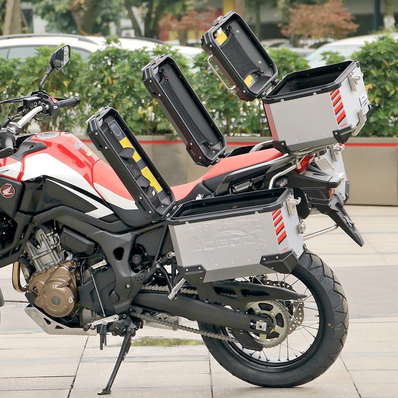 PIKE TRACKER Series Side Cases and Top Case - HONDA CRF1000L ADV (2019) - LOBOO