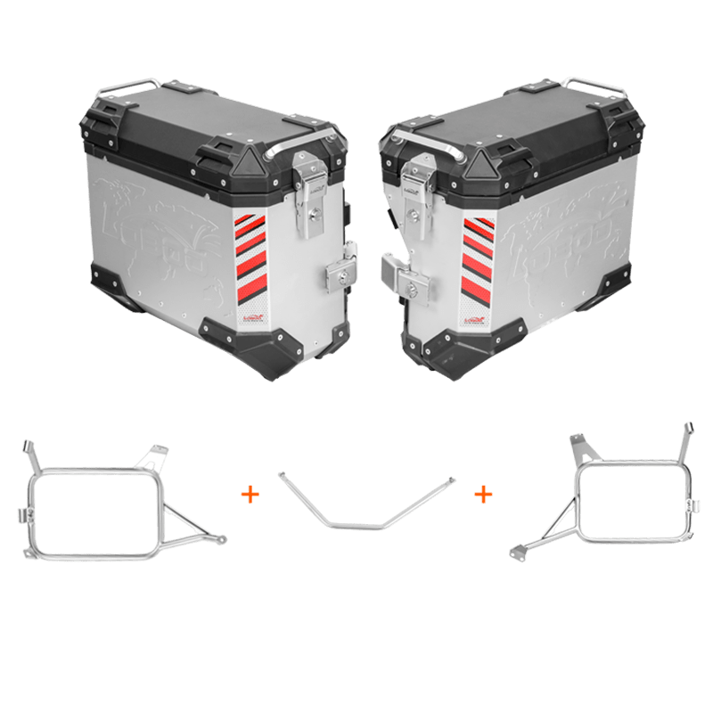 PIKE TRACKER Series Side Cases and Top Case - HONDA CRF1100L ADV (2020 - ) - LOBOO