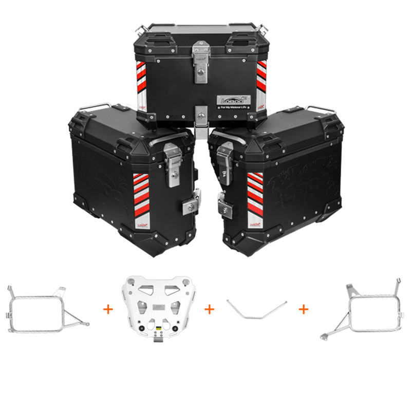 PIKE TRACKER Series Side Cases and Top Case - HONDA CRF1100L ADV (2020 - ) - LOBOO