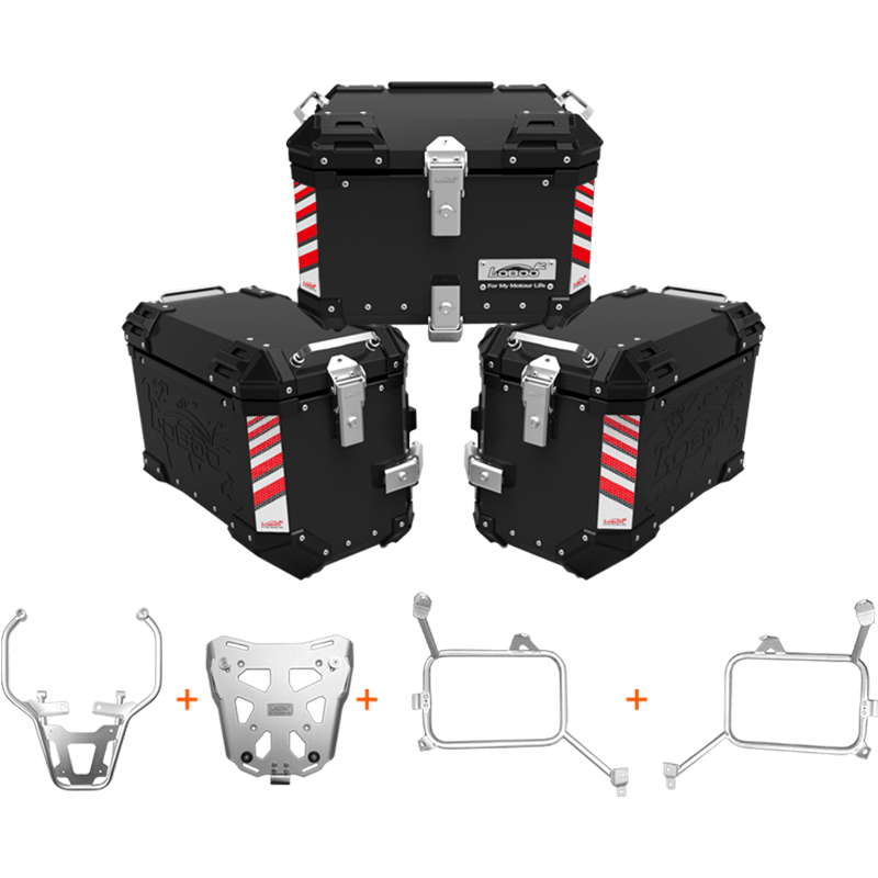 PIKE TRACKER Series Side Cases and Top Case - KTM 390Adventure (2021 - ) - LOBOO