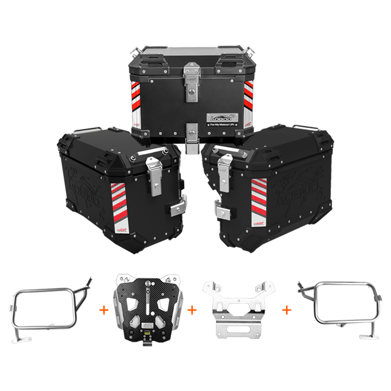 PIKE TRACKER Series Side Cases and Top Case - KTM 790 Adventure (2019 - ) - LOBOO