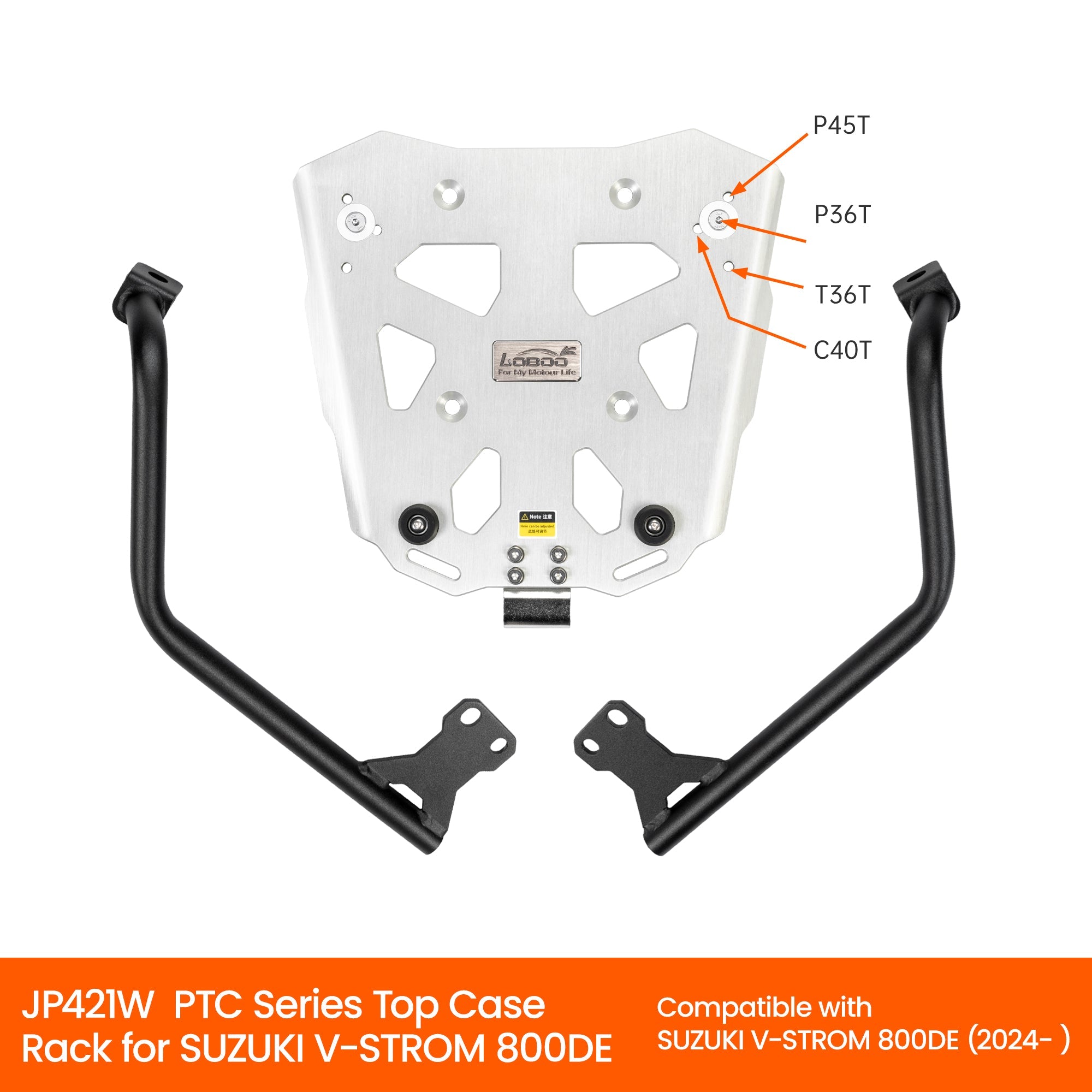 PIKE TRACKER Series Side Cases and Top Case - SUZUKI V - STROM 800DE(2024 - ) - LOBOO