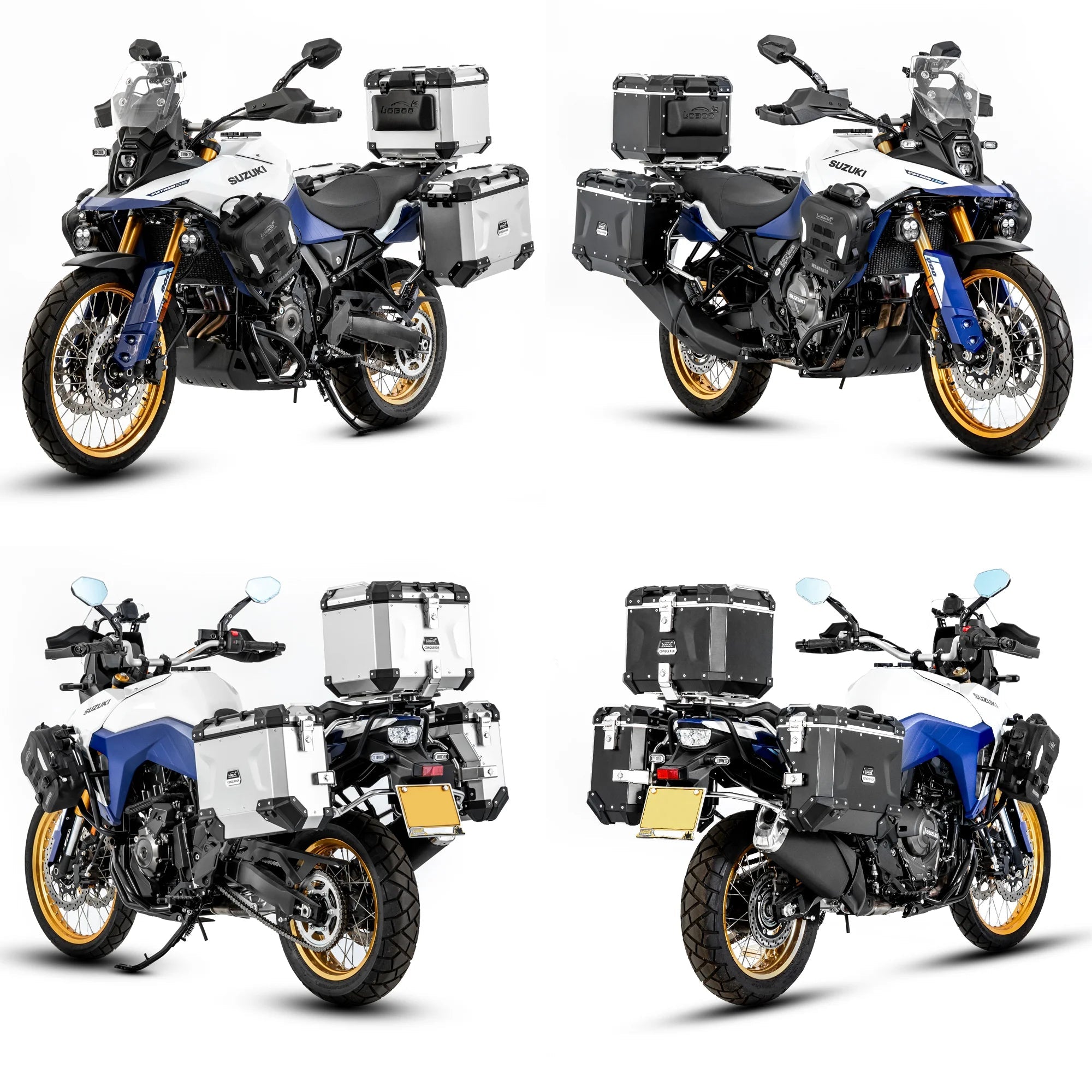 PIKE TRACKER Series Side Cases and Top Case - SUZUKI V - STROM 800DE(2024 - ) - LOBOO