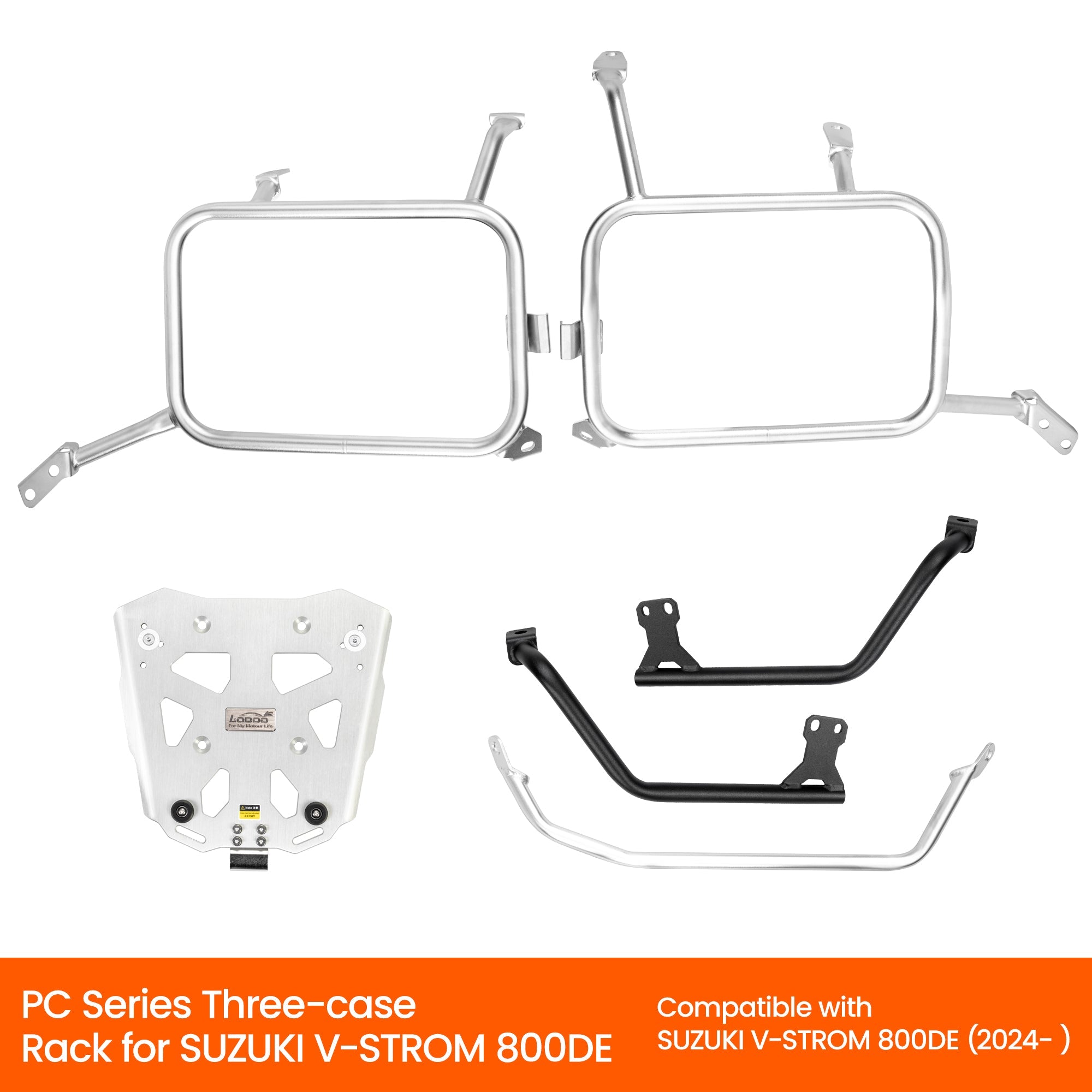 PIKE TRACKER Series Side Cases and Top Case - SUZUKI V - STROM 800DE(2024 - ) - LOBOO