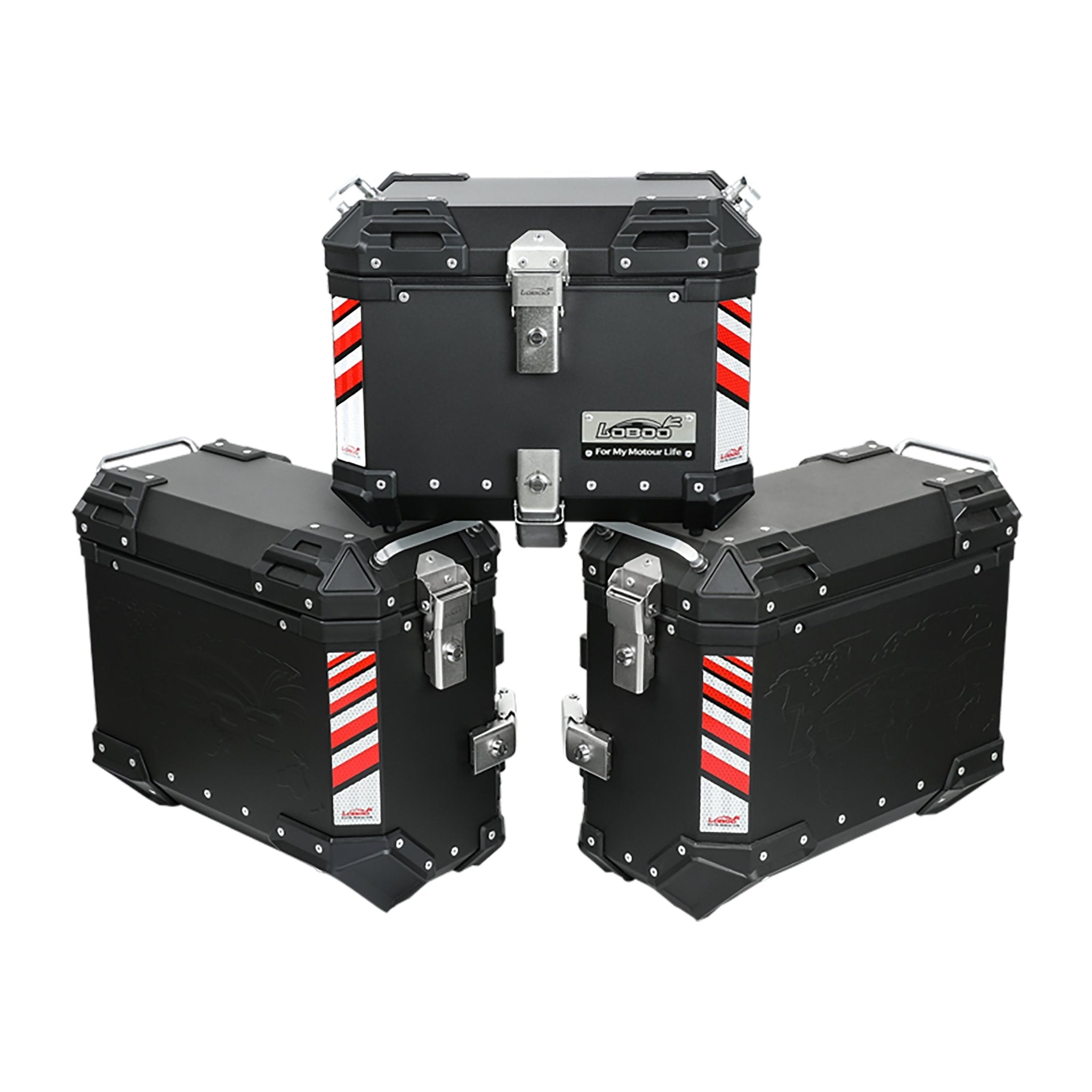 PIKE TRACKER Series Side Cases and Top Case - TRIUMPH Tiger 1200 GT PRO (2023 - ) - LOBOO