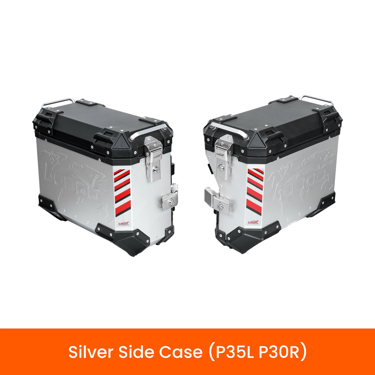 PIKE TRACKER Series Side Cases & Top Case | 35L+30L Side / 36L or 45L Top | Fits BMW, KTM, YAMAHA, DUCATI, HONDA & More - LOBOO