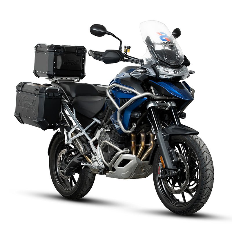 Triumph Tiger 1200 GT PRO Side Case Rack | LOBOO JP921B | Fits P45L P45R P37L P37R C45L C45R & Wanderer BCB4040TBK - LOBOO