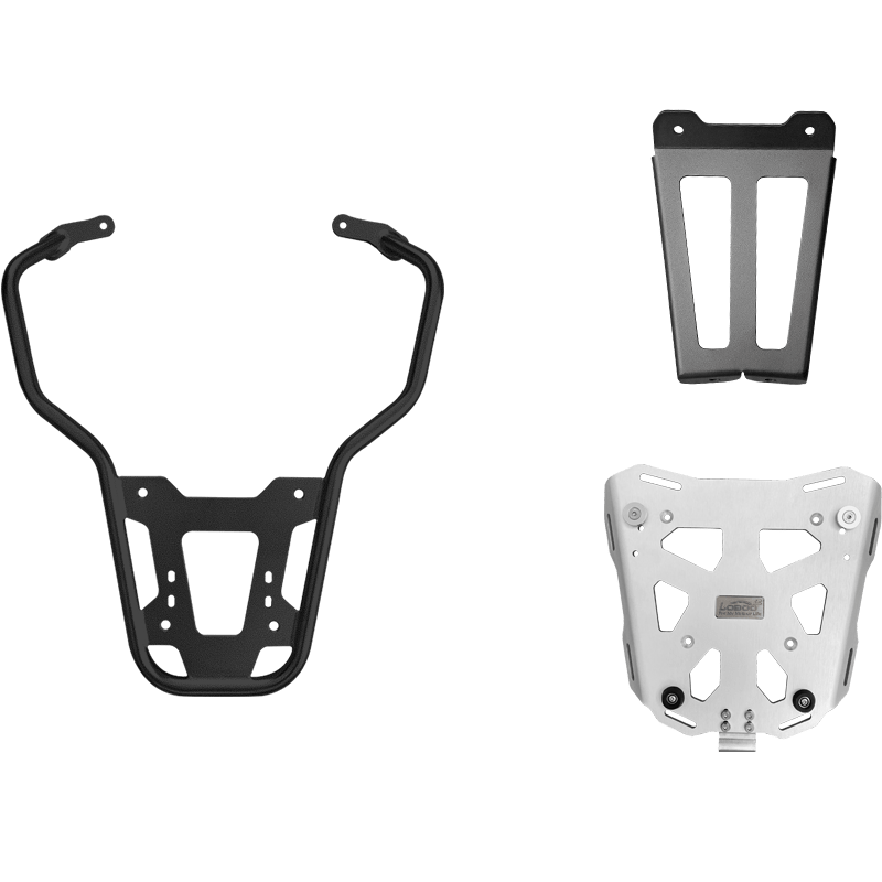 VESPA 150 / VESPA 300 Top Case Rack | LOBOO JPT781W | Fits P45T P36T T36T C40T | Silver & Black - LOBOO